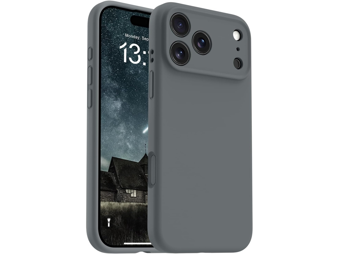 Capa Magnética De Silicone Para Iphone 17 Pro, Compatível Com Magsafe, Resistente A Impactos.
