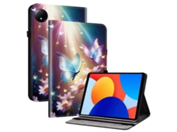 Capa De Couro Com Estampa De Padrão Impresso Para Tablet Xiaomi Redmi Pad Se 4g De 8,7 Polegadas Com Compartimentos Para Cartões Slowmoose