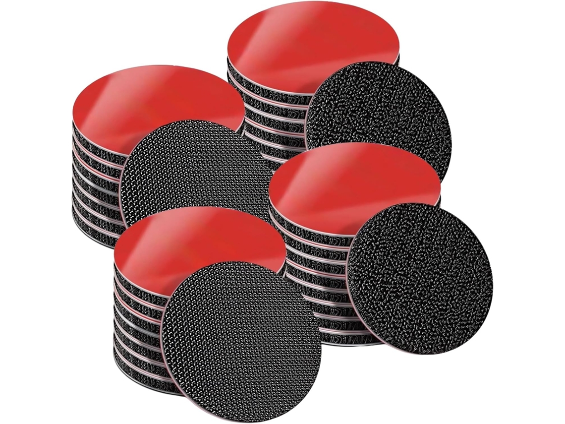 20 Pares De Tiras Adesivas Pretas, Quadrados 5 Cm (1,97 Pol.), Com