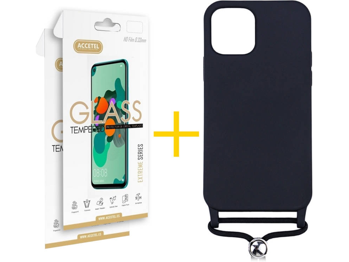Capa + 2 Películas para iPhone 11 ACCETEL Preto