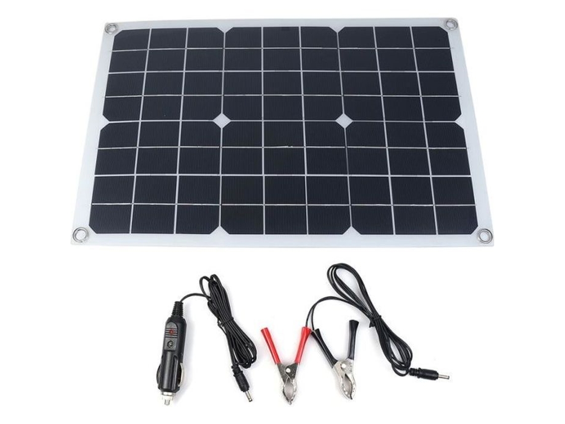 Painel Solar Monocristalino 20 W com Extensão USB BRILVIBERA