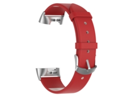 Pulseira de Couro para Smartwatch, Compatível com Fitbit Charge3 | EOOCOO