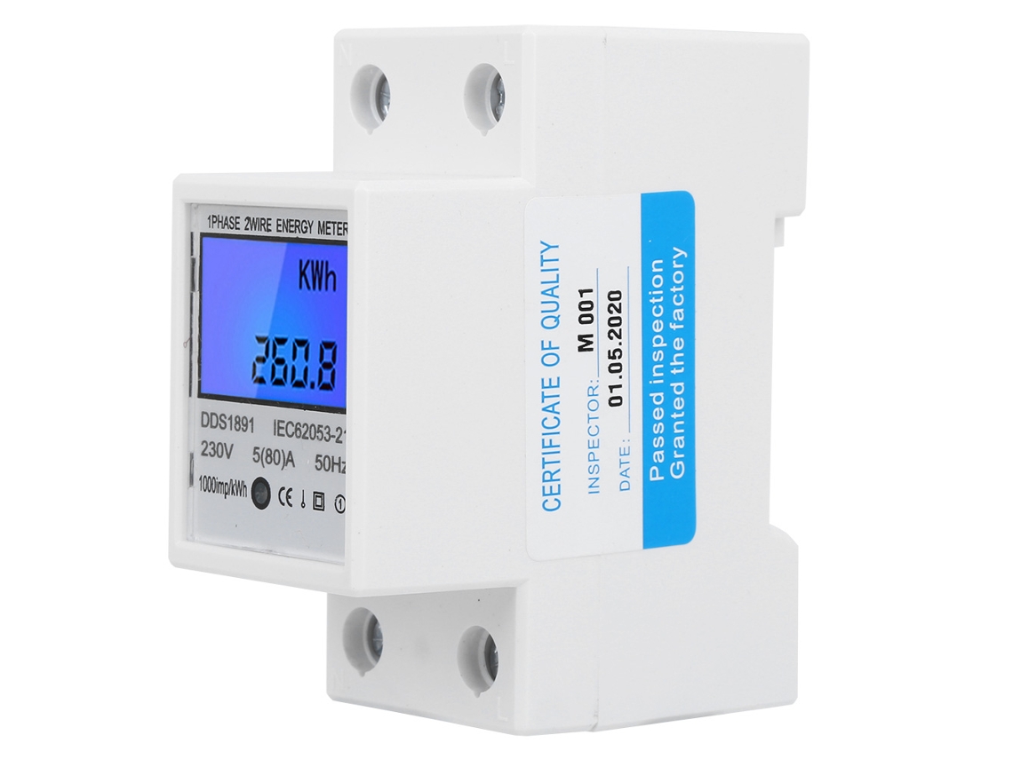 Laxiscreed Medidor De Energia Monofásico De Sobrepor Com Tela Grande E Luz De Fundo Para Eficiência Energética
