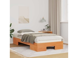 Vidaxl Estrutura Da Cama Castanho 90 X 200 Cm