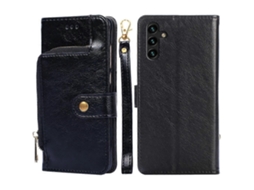 Capa De Couro Com Zíper Para Samsung Galaxy A04s