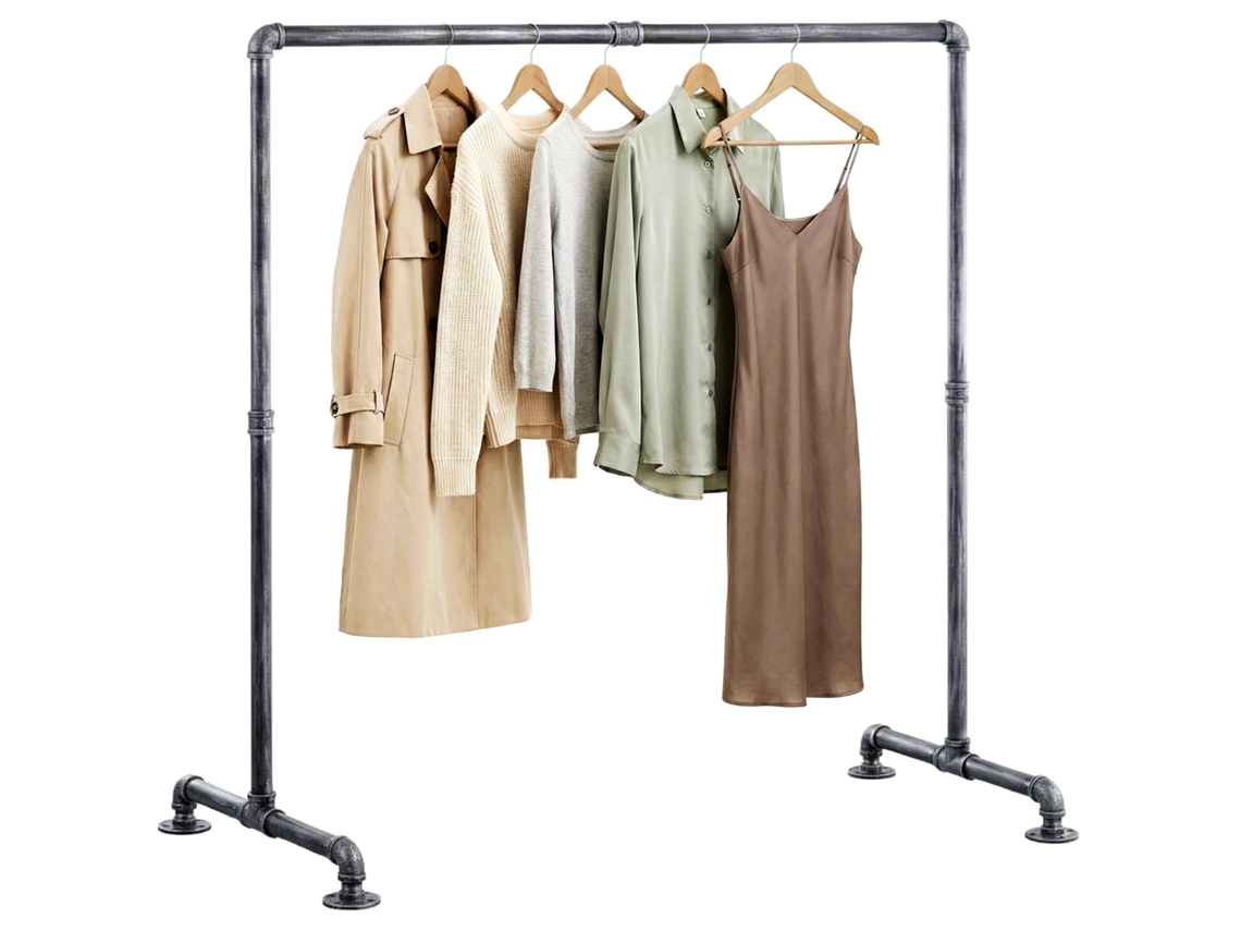 Cabideiro Jersey Prata 150 Cm