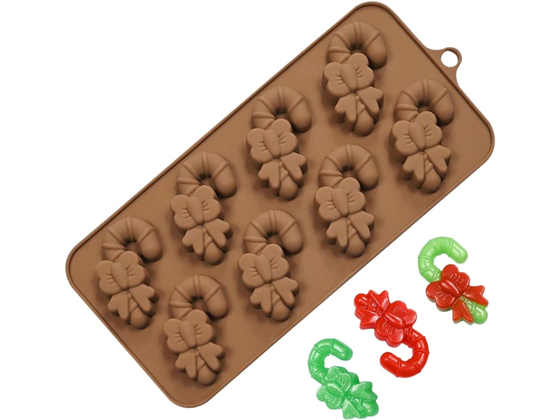 Moldes De Natal Reutilizáveis Com 8 Cavidades