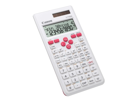 Calculadora Científica CANON F-715SG Branco e Rosa (16 dígitos)