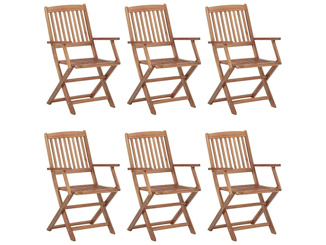 Folding Chair, Folding Chairs Vidaxl Marrom Madeira (n/a)