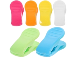 Levemolo 6 - Prendedores de Roupa de Plástico Resistentes, Fixação Segura e Vedação para Sacos de Alimentos, Ideais para Uso