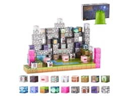 Conjunto De Blocos Magnéticos Zumbis 100 Peças Para Desenvolvimento Infantil Tekmaquinas
