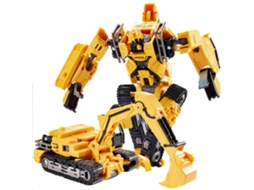 Mali brinquedo Robô Transformador Carro de Liga Brinquedo de Engenharia Portátil Presente para Crianças