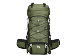 Mochila Esportiva Para Atividades Ao Ar Livre (verde Militar), Grande Capacidade, Ideal Para Caminhadas E Acampamentos.