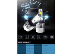 Lâmpadas De Farol Baixo Merryhapy Para Carro, 8000lm 36w Led H7 Com Corpo De Alumínio, Pacote Com 2 Unidades, Iluminação