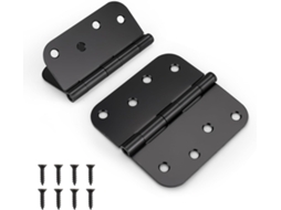 Conjunto de 3 dobradiças pretas 3 2 cm resistente S/MARCA