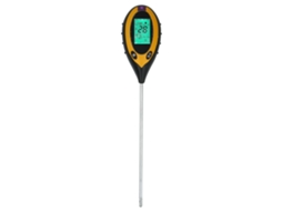 Medidor de Solo 4 em 1 Digital com Sensor de Umidade, pH, Luminosidade e Temperatura S/MARCA