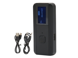 Adaptador de áudio Bluetooth 5.0 2 em 1 com tela LCD, transmissor/receptor sem fios C29 para múltiplos dispositivos