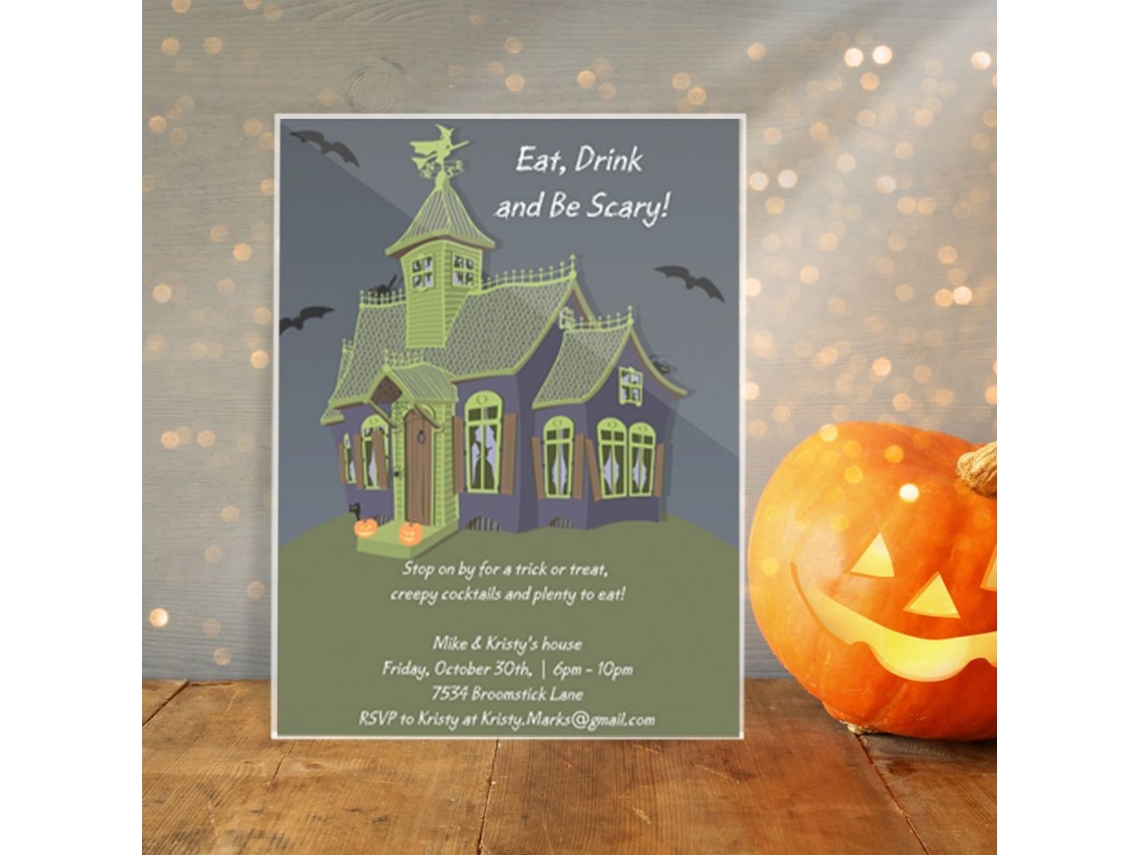 Laxiscreed Quadro De Halloween À Prova D'água Com Moldura Dourada 14,5x19,5cm Para Decoração Assustadora