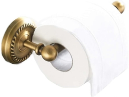 Porta Papel Higiénico de Parede com Suporte para Móvel de Latão Antigo Estilo Retro