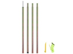 Vidaxl Poste Para Para-sol Estilo Vela 250 Cm Aço Galvanizado