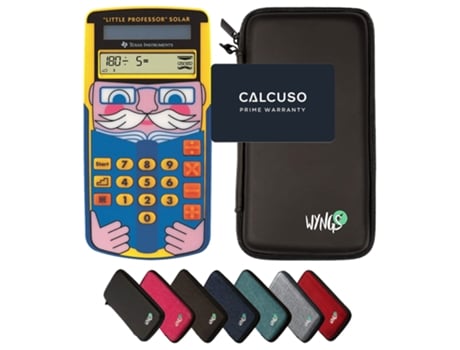 Calculadora Científica Ti Little Professor Solar Texas Instruments (inclui Bolsa Protetora Preto E Garantia Da Calcuso)