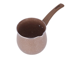 Laxiscreed Panela De Leite Antiaderente Miniatura De 11 Cm, Cor Café, Ideal Para Aquecer Café E Temperos