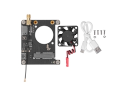 Placa De Expansão Hat 4g 3g Com Ventilador De Resfriamento Para Raspberry Pi 4b 3b