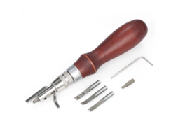 5 Em 1 Ferramenta Manual De Madeira E Aço Para Couro: Ranurador, Plissador E Biselador Profissional Para Ledercraft Diy
