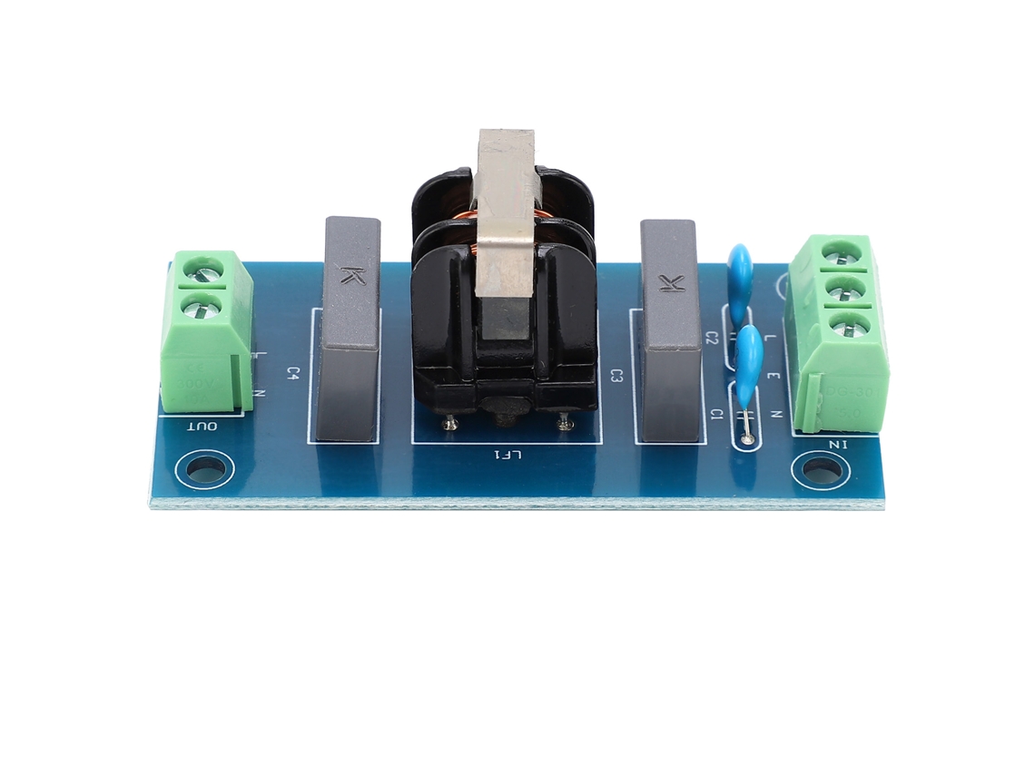 Módulo Filtro EMI, Placa PCB, Terminal de Crimpagem Rotativo, Aumento de Som, 220v | S/MARCA