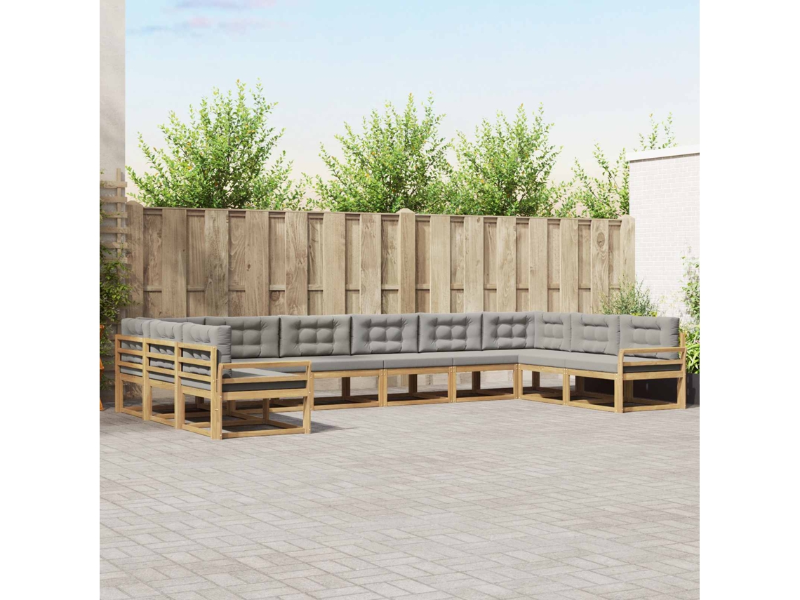 Vidaxl Conjunto De Sofás Para Exterior 10 Unid.