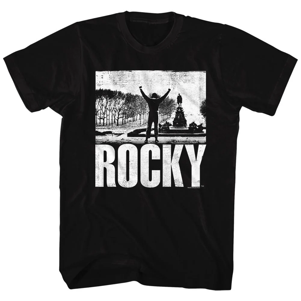 Rockinstone Rocky Movie Rocky Balboa Black Adult T-shirt Size:xl