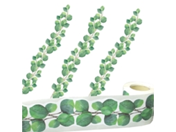 Decoração De Sala Com Bordas De Folha De Eucalipto E Decalques