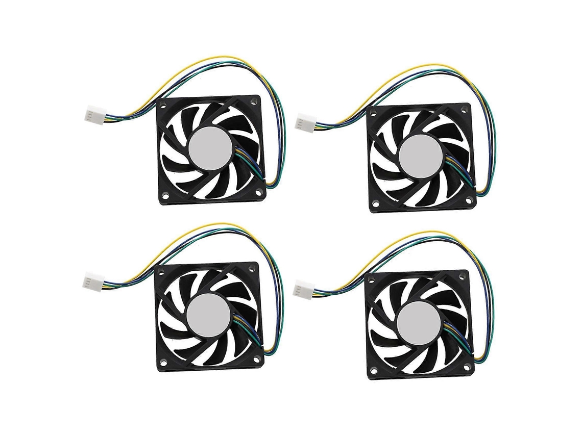Peças 70x70x15mm 12v 4 Pinos Pwm Pc Gabinete De Computador Cpu Cooler Ventilador De Resfriamento Preto Slowmoose