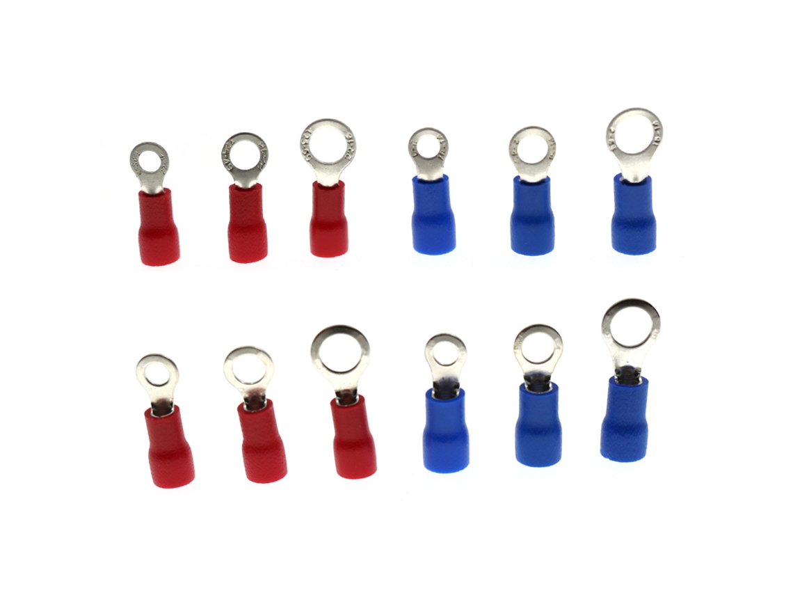 300pcs Conectores de Fio Elétrico Isolados com Emenda Anel Paleta e Desconexão Rápida Kit de Assortimento | S/MARCA