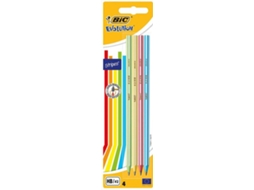 Lápis de Carvão BIC Evolution Stripes 2HB (4 Unidades)