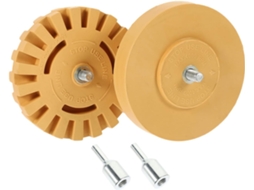 Roda De Borracha Com Ranhuras Alternadas De 100 Mm Para Remoção De Adesivos E Películas Adesivas.