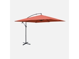 Guarda Sol SWEEEK Hardelot (Quadrado - Terracota - Aluminio - 3X3M)