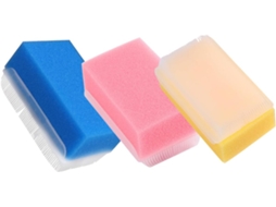 Conjunto De Escova Banho Valiclud 3 Peças Com Esponja Para Massagem Sensorial, Lavagem Suave E Uso Diário