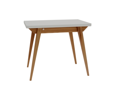 Mesa extensível 90x65x76 Cinza RAGABA Envelope carvalho para 4 pessoas