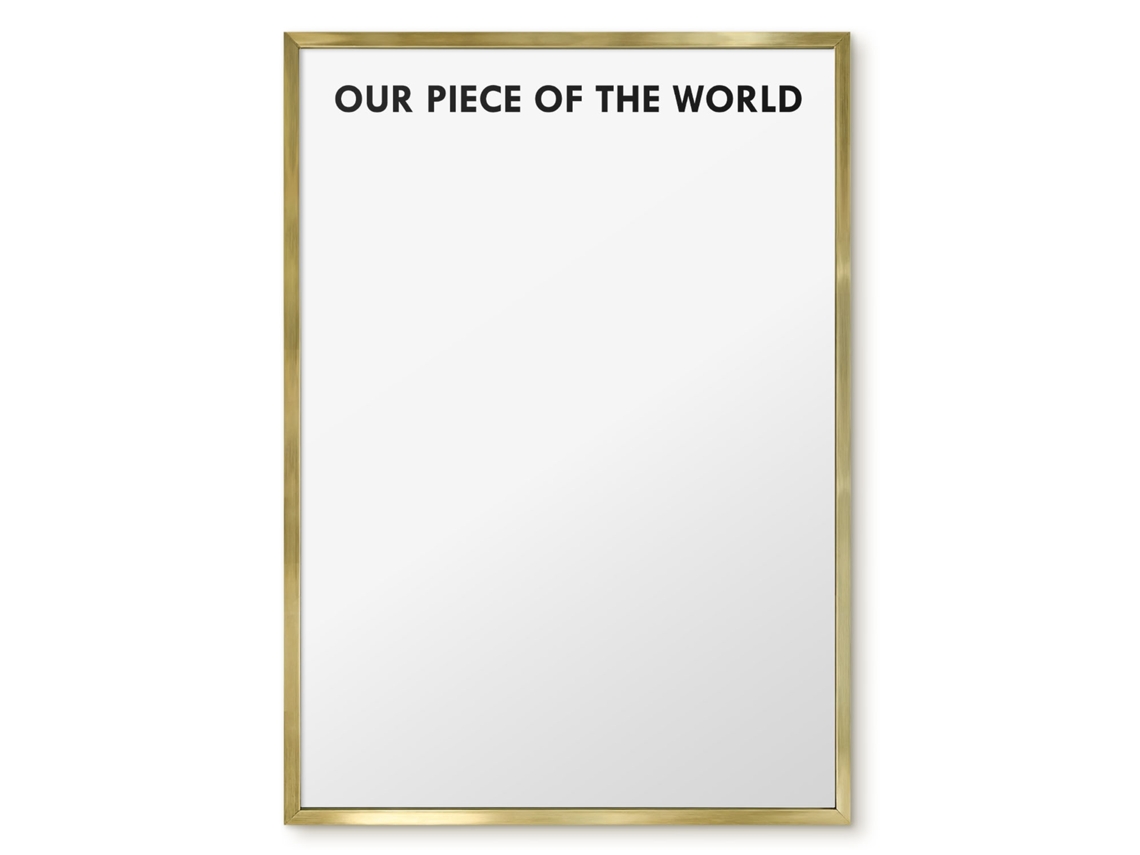 Quadro magnético de parede Nosso Pedaço do Mundo para o quarto Espelharte (50x70 cm)