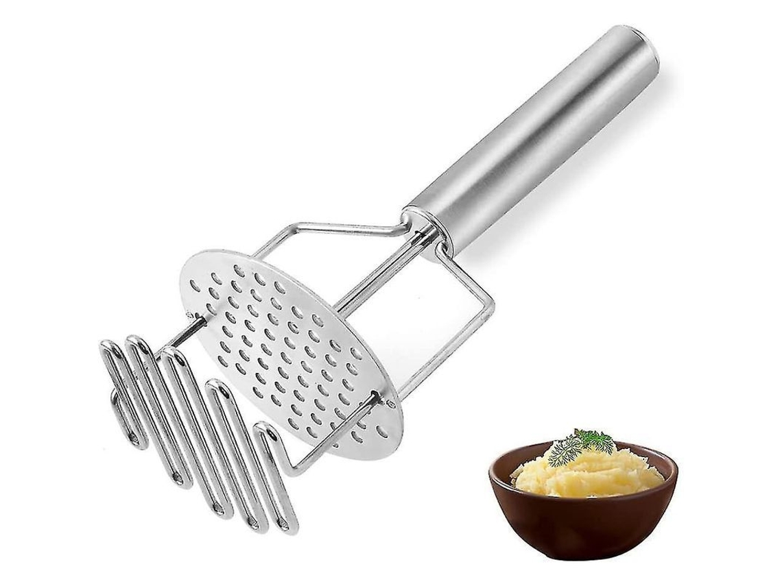 Pressionador De Batata De Aço Inoxidável Com Design De Doble Extrusão E Alça Ergonômica Para Alimentos Macios