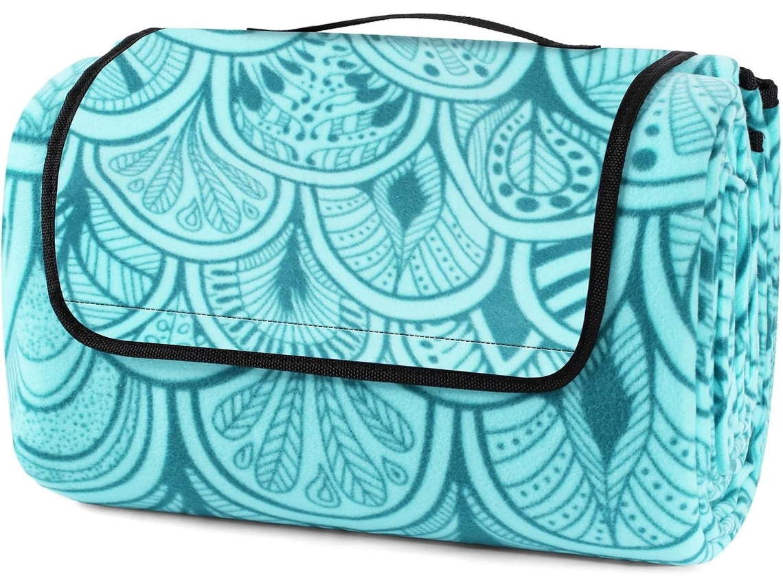 Lurelia Manta De Piquenique 200x200cm, Manta De Praia Impermeável Com Alça
