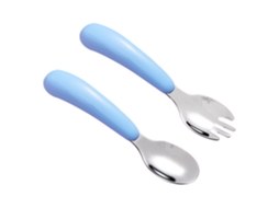Talheres Para Crianças Com Estojo, Colheres E Garfos Autossuficientes, Talheres De Aço Inoxidável Para Bebês, Conjunto De Talheres Para Crianças