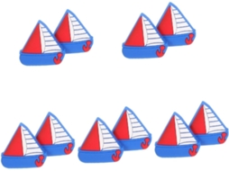 Conjunto De 10 Puxadores Em Formato De Barco Para Decoração De Armários E Cômodas