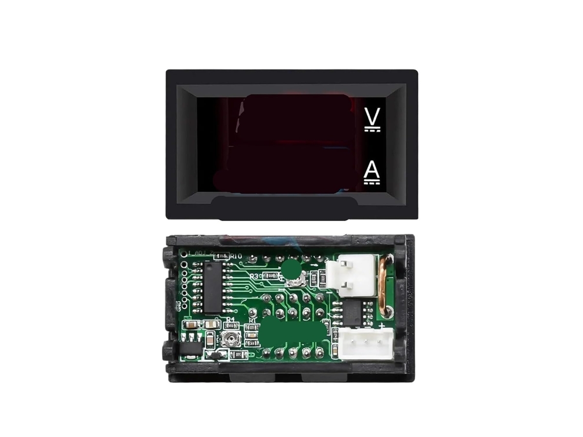 1 X Voltímetro Digital De 10a E 0,28 Polegadas Com Led Duplo (0-100v