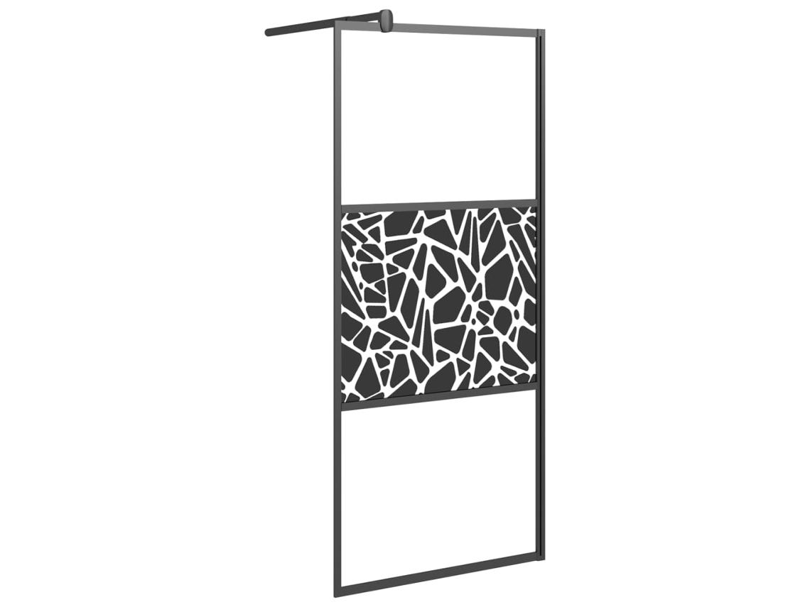 Shower Wall, Shower Walls Vidaxl Preto Vidro (90 X 195 Cm)