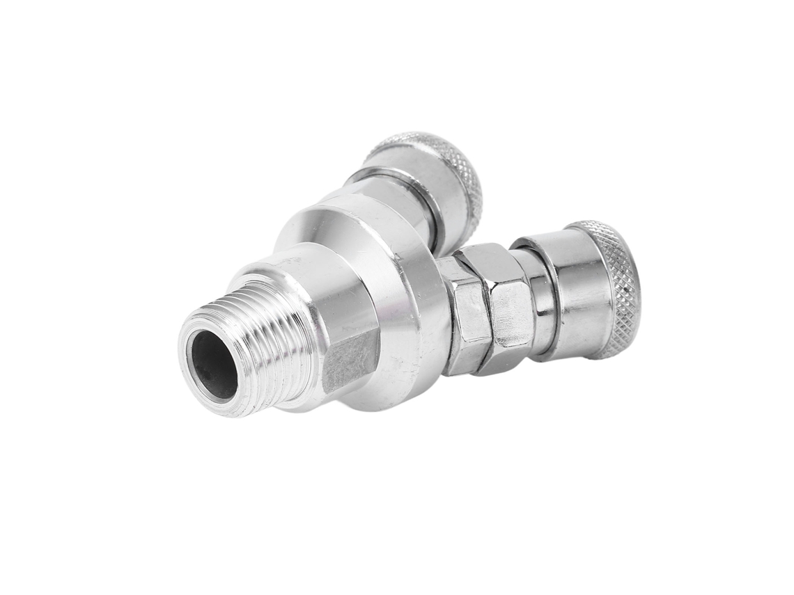 Laxiscreed Conector 2 Vias Giratório Em Aço Carbono Cromado Para Instalações Elétricas