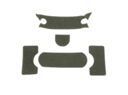 Kit de 5 Peças de Gancho e Velcro para Capacete, Verde S/MARCA