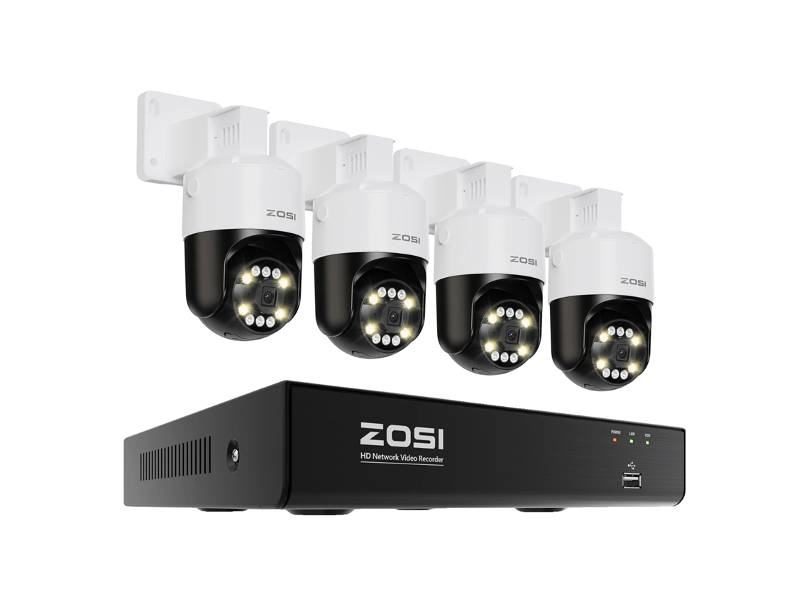 Sistema De Câmeras De Segurança, 8 Canais, Resolução Hd, Câmeras De 8mp 4pcs, Nenhum