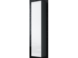 Cama Full Cabinet Vigo 180 180/40/30 Cinza/branco Brilho Cama Meble